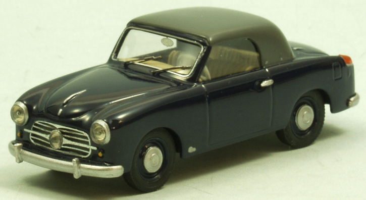 1955 NSU-Fiat Neckar Sport convertible, Dach geschlossen dunkelblau 1/43