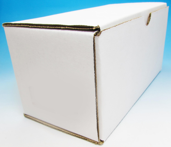 Carton box for show case able to pile up white 1/43 paper