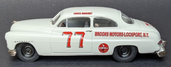 1950 Mercury 8 Coupe NASCAR Chuck Mahoney white 1/43 whitemetal