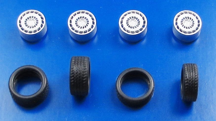 Radset 210-03 4x Felge R/L Design Rotiform_CCV R/L + Reifen 21" unlackiert 1/43
