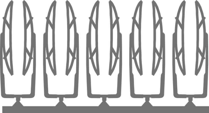 Scheibenwischer  1/43 11,5x1,6mm 10 Stück fotogeätzt Neusilber 0,2 mm