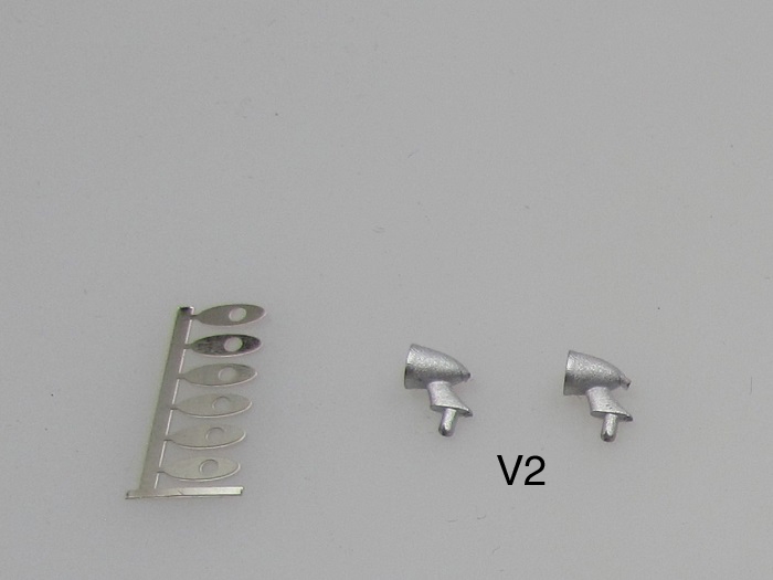 Accessoires extérieur Miroir 03 Typ V2, 2 pièces 1/18 non peint kit