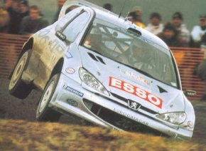 Peugeot 206 WRC Rallye de Suede 2000 (Starter) 1/43 Naßschiebebild Decal