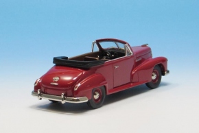 1951 Opel Kapitän Cabriolet rot 1/43 Zinnlegierung Fertigmodell