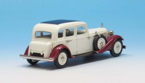 1935-1938 Audi Typ 225 Limousine 4-türig rot-weiss 1/43 Zinnlegierung