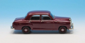 1953-1958 Mercedes 180 a Ponton Limousine 4-türig rot 1/43 Zinnlegierung