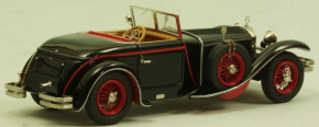 1928 Mercedes 680 S 26/120/180 PS Torpedo Roadster "Saoutchik" schwarz-rot 1/43