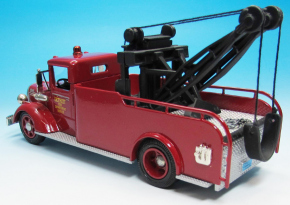 1950 Mack Tow Truck Fire Dept. Detroit rouge 1/43 tout monté