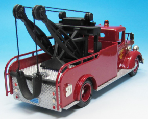 1950 Mack Tow Truck Fire Dept. Detroit rouge 1/43 tout monté