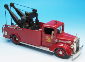 1950 Mack Tow Truck Fire Dept. Detroit rouge 1/43 tout monté