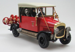 1925 Magirus KS10 Feuerwehr Leipzig rot 1/43 Fertigmodell