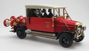 1925 Magirus KS10 Feuerwehr Leipzig rot 1/43 Fertigmodell