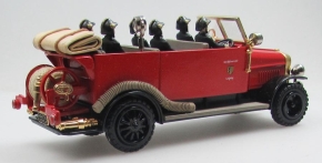 1925 Magirus KS10 Leipzig Voiture d'équipage toit ouvert rouge 1/43 tout monté