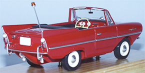 1960-1963 Amphicar Metall rot 1/43 Fertigmodell