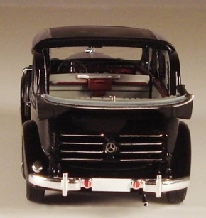 1936-1940 Mercedes-Benz 260D Pullman Landaulet hinten offen, Dach geschlossen
