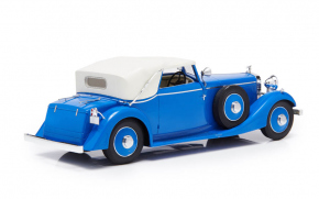 1934 Hispano Suiza J12 Cabriolet du Fernandez Darrin bleu 1/18 tout monté