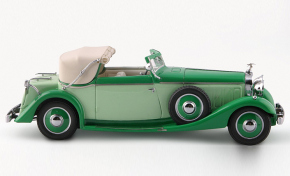 1934 Hispano Suiza J12 Three-position Drophead  Coupe two tone green 1/43 resin