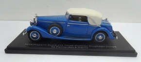 1934 Hispano Suiza J12 Three-position Drophead Coupe blau 1/43 Fertigmodell