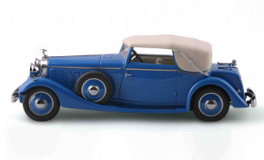 1934 Hispano Suiza J12 Three-position Drophead Coupe blau 1/43 Resine