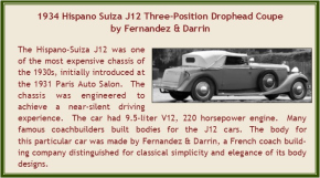 1934 Hispano Suiza J12 Three-position Drophead Coupe blau 1/43 Resine