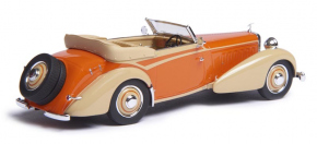 1934 Hispano Suiza J12 cabriolet by Vanvooren orange-beige 1/43 Fertigmodell