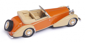 1934 Hispano Suiza J12 cabriolet by Vanvooren orange-beige 1/43 Fertigmodell