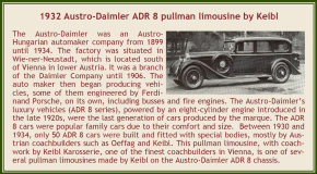 1932 Austro-Daimler ADR8 Alpine Limousine Pullman "Keibl" dunkelgrün 1/43