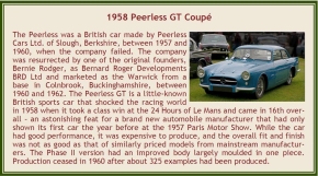 1958 Peerless GT  Coupe blue 1/43 resin ready made