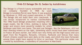 1948-1954 54 Delage D6-3L Sedan from Autobineau beige 1/43 ready made