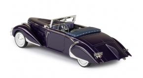 1935 Delage D8-85 Clabot Convertible from Henri Chapron dark blue 1/43 resin