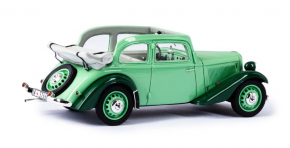 1934-41 Adler Trumpf Junior cabrio-limousine bicolore vert 1/43 tout monté