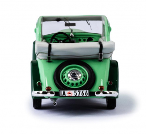 1934-41 Adler Trumpf Junior cabrio-limousine bicolore vert 1/43 tout monté