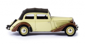 1934-41 Adler Trumpf Junior Cabrio-limousine beige-marron 1/43 tout monté