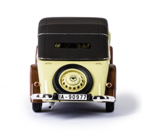 1934-41 Adler Trumpf Junior Cabrio-limousine beige-marron 1/43 tout monté