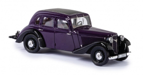 1934-41 Adler Trumpf Junior Limousine dunkelviolett-schwarz 1/43 Fertigmodell