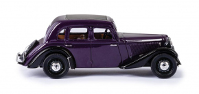 1934-41 Adler Trumpf Junior Limousine dunkelviolett-schwarz 1/43 Fertigmodell