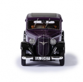 1934-41 Adler Trumpf Junior Limousine dunkelviolett-schwarz 1/43 Fertigmodell