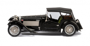 1947 H.R.G. 1500 Sport Roadster, toit fermé noir 1/43 résine tout monté