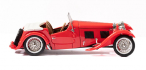 1947 H.R.G. 1500 Sport Roadster, toit ouvert rouge 1/43 résine tout monté