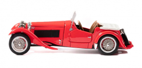 1947 H.R.G. 1500 Sport Roadster, toit ouvert rouge 1/43 résine tout monté