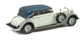 1933-1936 Mercedes Benz 290 W18 Convertible B closed top two tone grey 1/43