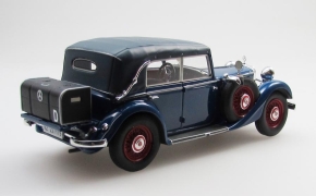 1933-1936 MB 290 W18 Convertible D closed top with Spokerims blue 1/43 resin