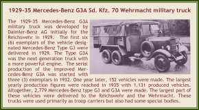 1929-35 Mercedes-Benz G3A Sd. Kfz. 70 Wermacht, Camouflage khaki 1/43 Resine