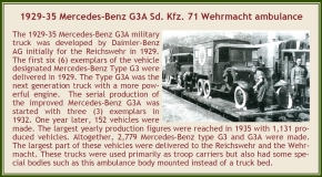 1929-35 Mercedes-Benz G3A Sd. Kfz. 71 Wermacht Militär Krankenwagen grau 1/43