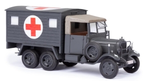 1929-35 Mercedes-Benz G3A Sd. Kfz. 71 Wermacht Militär Krankenwagen grau 1/43