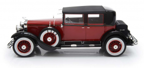 1928 Cadillac Series 341A "Al Capone" Town Sedan rouge-noir 1/18 tout monté