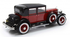 1928 Cadillac Series 341A "Al Capone" Town Sedan rouge-noir 1/18 tout monté