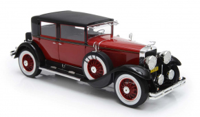 1928 Cadillac Series 341A "Al Capone" Town Sedan rouge-noir 1/18 tout monté