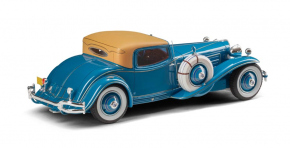 1929 Cord L-29  Coupe par Hayes pour Count Alexis de Sakhnoffsky bleu 1/24