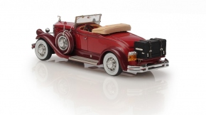 1930 Pierce Arrow Model B roadster, open roof two tone red 1/43 ready made